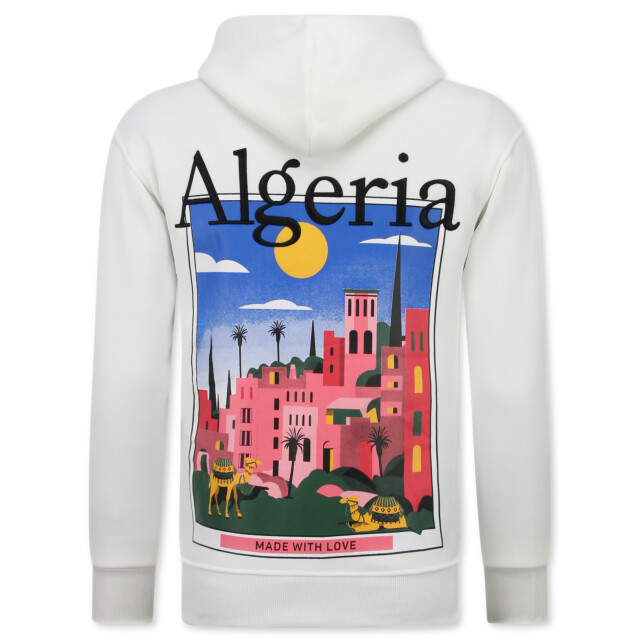 Top-Star Oversized hoodie met capuchon algeria print FF-5813 large