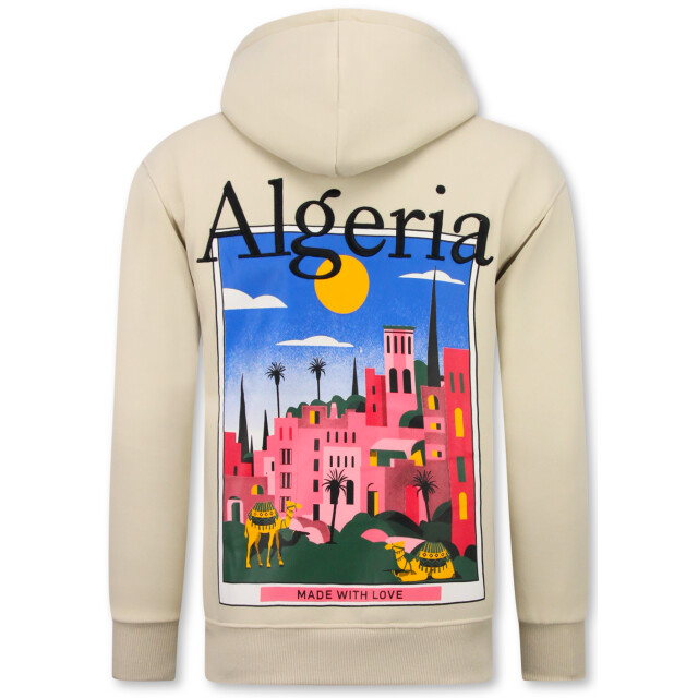 Top-Star Oversized hoodie met capuchon algeria print FF-5813 large