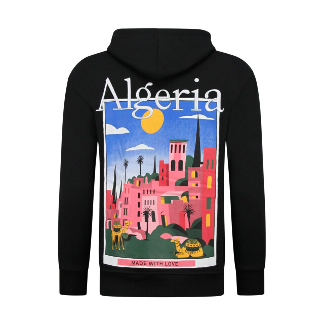 Top-Star Oversized hoodie met capuchon algeria print FF-5813 large