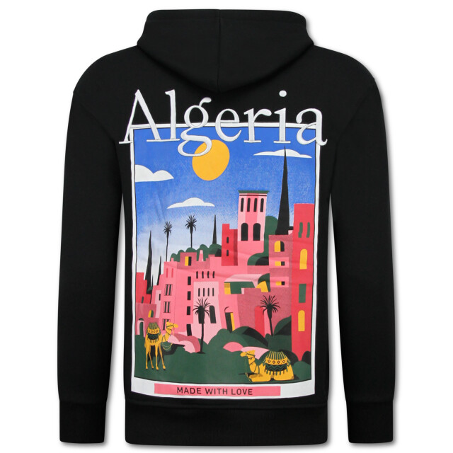 Top-Star Oversized hoodie met capuchon algeria print FF-5813 large