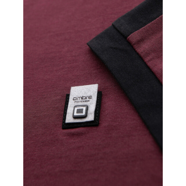 Ombre t-shirt heren wit met bies TSCT-0115 large