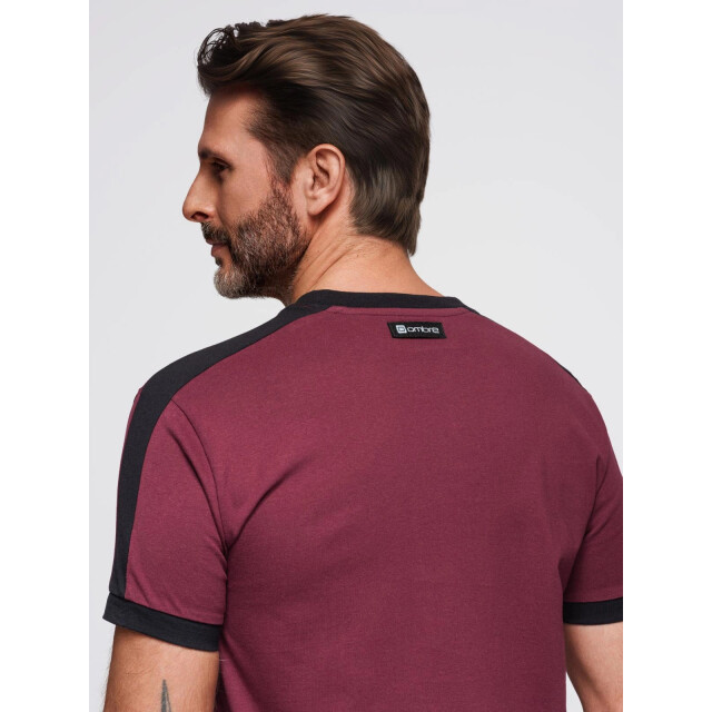 Ombre t-shirt heren wit met bies TSCT-0115 large