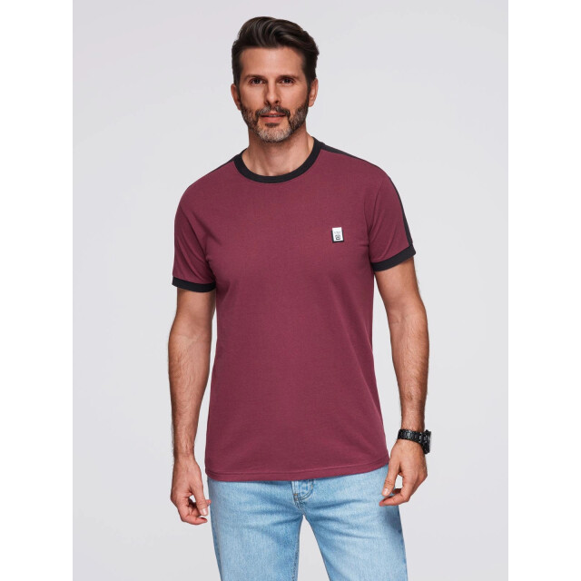 Ombre t-shirt heren wit met bies TSCT-0115 large