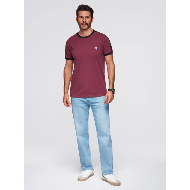 Ombre t-shirt heren wit met bies TSCT-0115 large