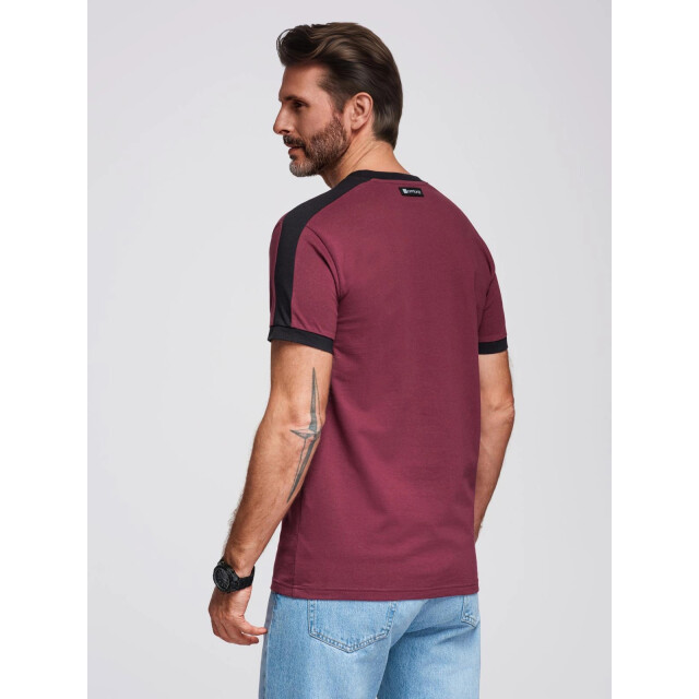 Ombre t-shirt heren wit met bies TSCT-0115 large