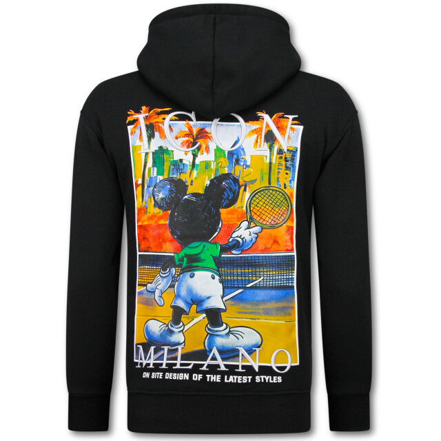 Top-Star Oversized hoodie met capuchon icon milano print FF-5812 large