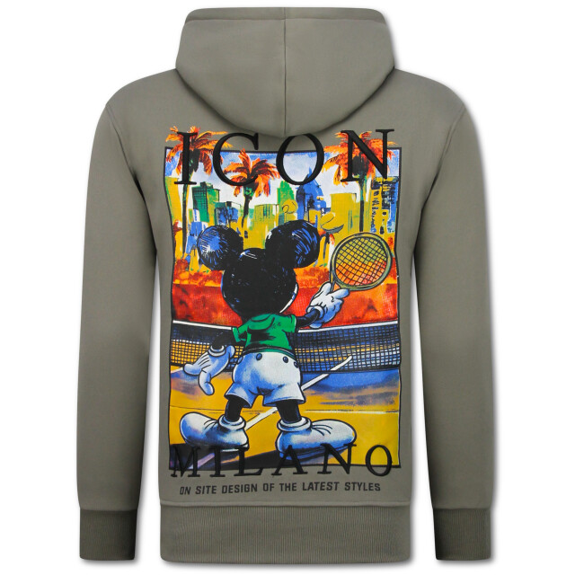 Top-Star Oversized hoodie met capuchon icon milano print FF-5812 large