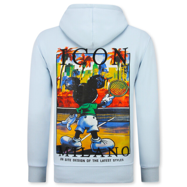 Top-Star Oversized hoodie met capuchon icon milano print FF-5812 large