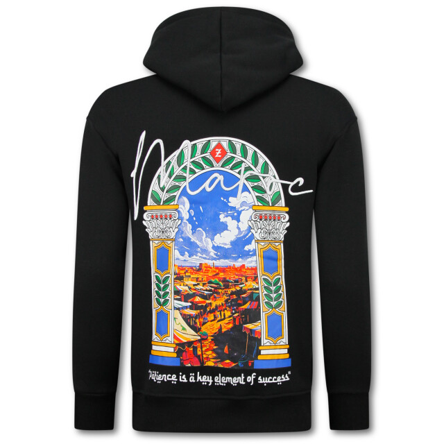 Top-Star Oversized hoodie met capuchon maroc print FF-5818 large