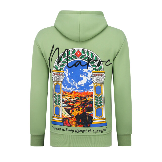 Top-Star Oversized hoodie met capuchon maroc print FF-5818 large