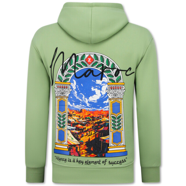 Top-Star Oversized hoodie met capuchon maroc print FF-5818 large