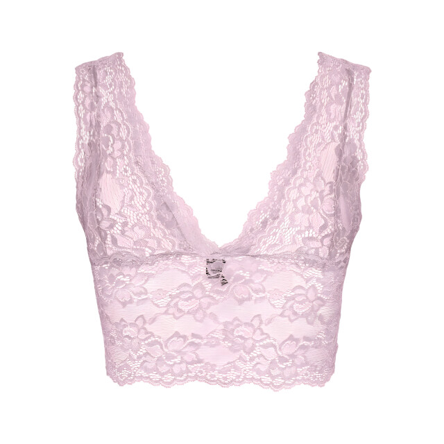 Pieces Dames bralette bra top kant microfiber 17096003-Pink-A-Boo large