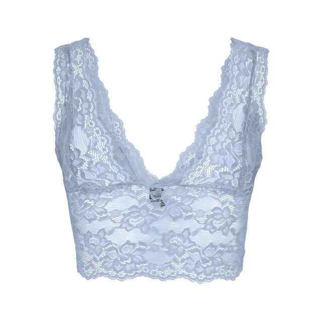 Pieces Dames bralette bra top kant microfiber lichtblauw 17096003-Cashmere Blue large