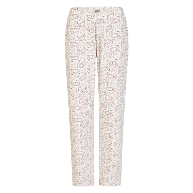 By Louise Dames winter pyjama set lang interlock blauw/wit print BL-6148-02 large