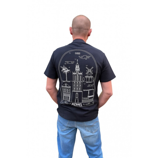 Kultivate Luxury comfort navy t-shirt “meppel highlights” – x reykja 319 Dark Navy/2501090200 Luxury REYKJAVIK large