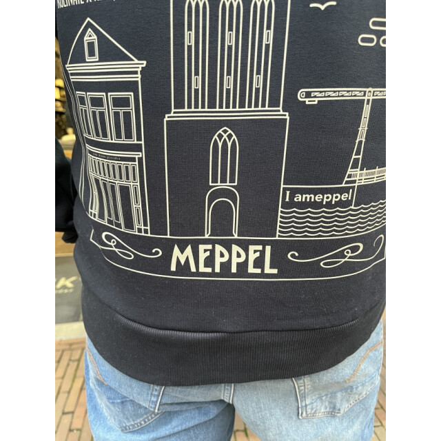 Kultivate Sweater crew neck navy   “meppel highlights” – x reykja 319 Dark Navy/250191000 Luxury REYKJAVIK large