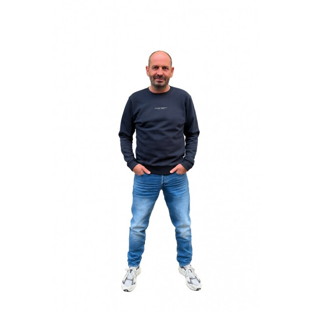 Kultivate Sweater crew neck navy   “meppel highlights” – x reykja 319 Dark Navy/250191000 Luxury REYKJAVIK large