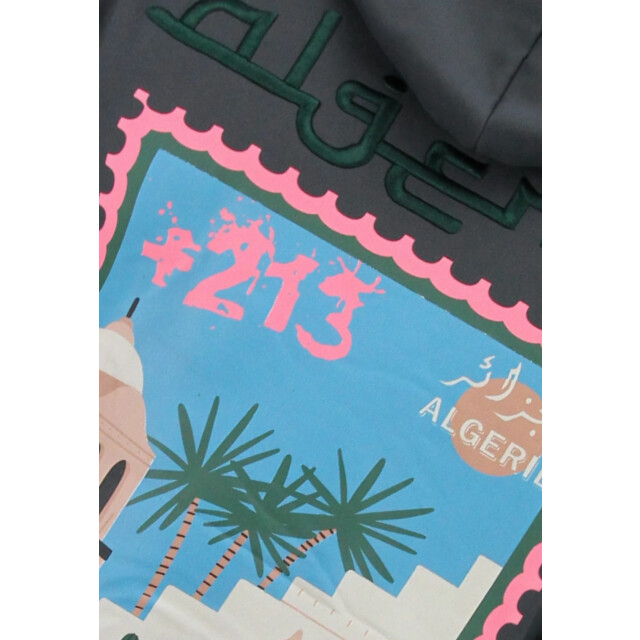 Top-Star Oversized hoodie met capuchon algerie print FF-5816 large