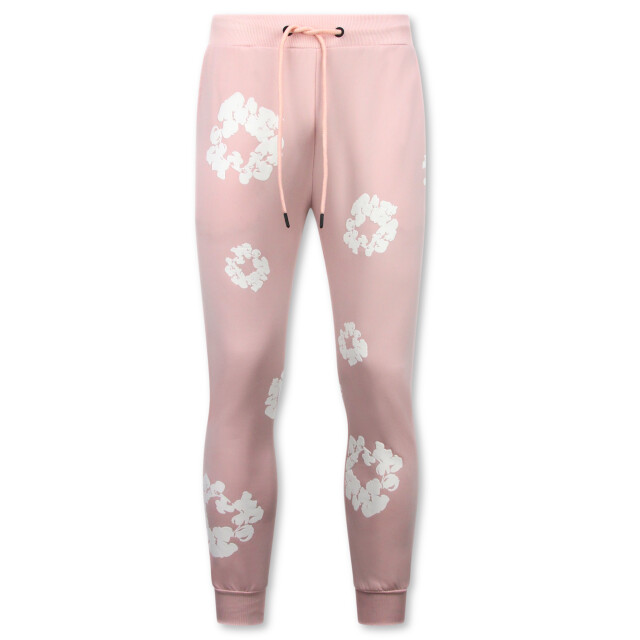 Top-Star Dik geweven trainingspak met bloemenprint all over print bloemenpak FF-5991 large