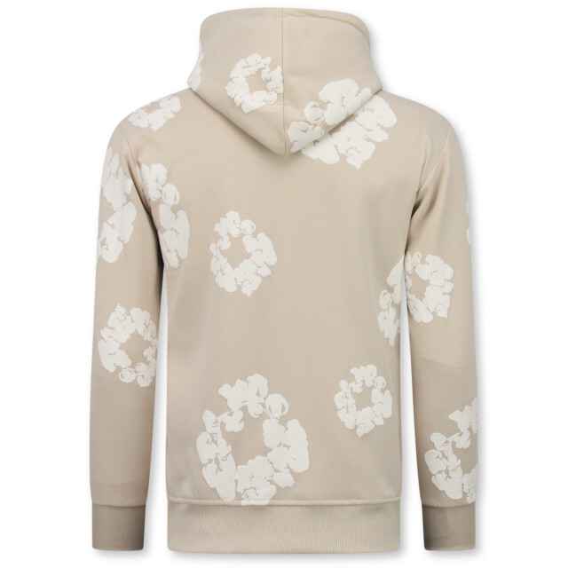 Top-Star Dik geweven trainingspak met bloemen all over bloemenpak FF-5991 large