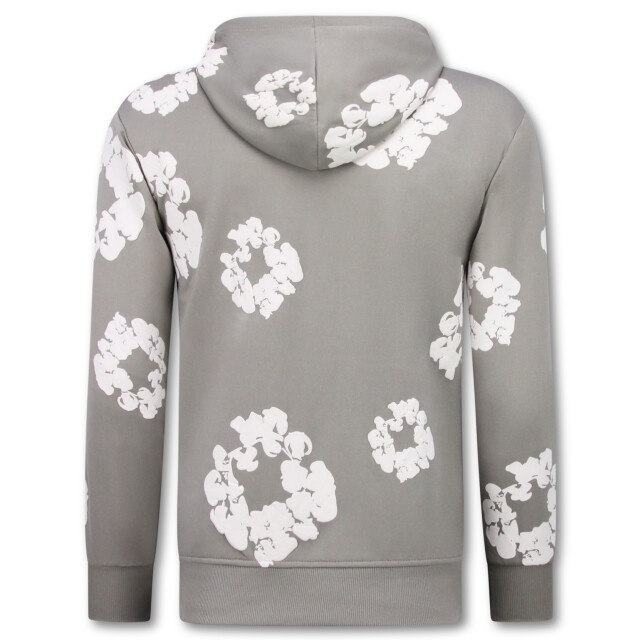 Top-Star Dik geweven trainingspak met bloemenprint all over print bloemenpak FF-5991 large