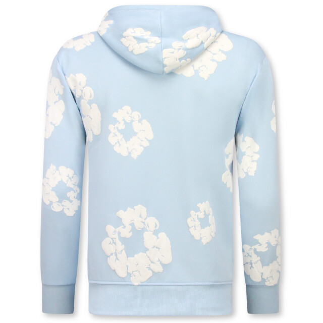 Top-Star Dik geweven trainingspak met bloemenprint all over print bloemenpak FF-5991 large