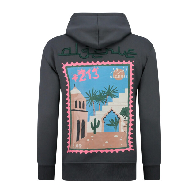 Top-Star Oversized hoodie met capuchon algerie print FF-5816 large