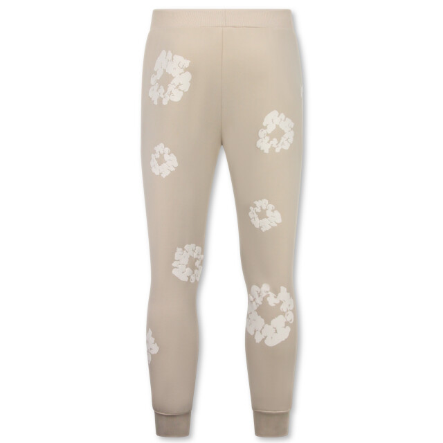 Top-Star Dik geweven trainingspak met bloemen all over bloemenpak FF-5991 large