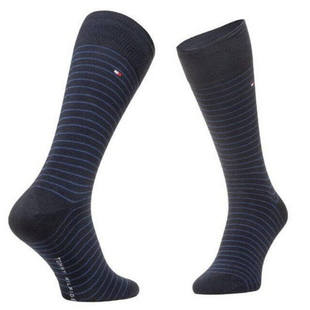 Tommy Hilfiger Effen gestreepte sokken heren (set van 2) UTNA974_navy large