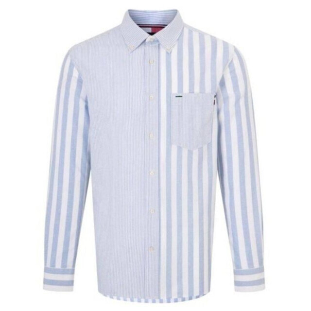 Tommy Hilfiger Heren gestreept overhemd UTNA838_whiteblue large