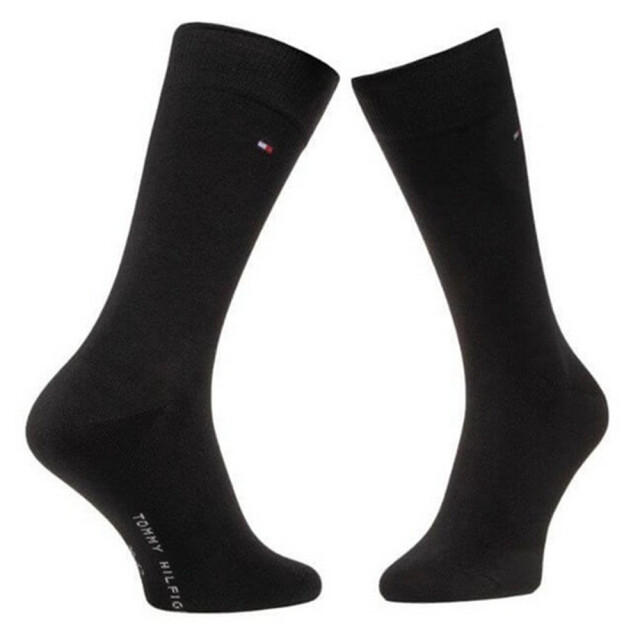 Tommy Hilfiger Effen gestreepte sokken heren (set van 2) UTNA974_black large