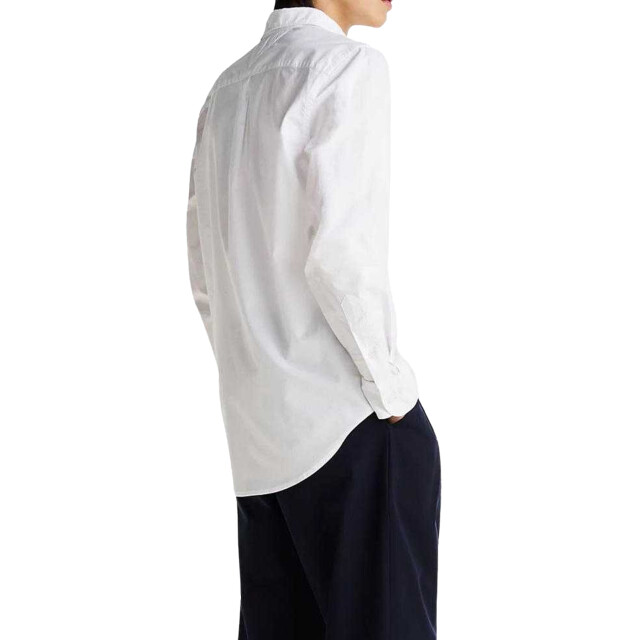 Tommy Hilfiger Effen slim heren overhemd UTNA921_white large