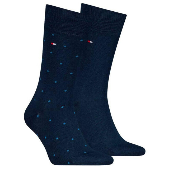 Tommy Hilfiger Dames gestippelde sokken (set van 2) UTNA991_navy large