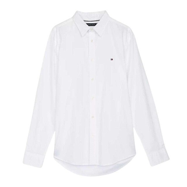 Tommy Hilfiger Effen slim heren overhemd UTNA921_white large