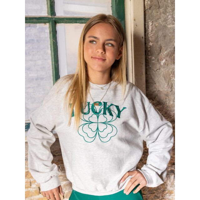 Looxs Revolution Sweater snow melee lucky voor meisjes in de kleur 2531-5308-029 large