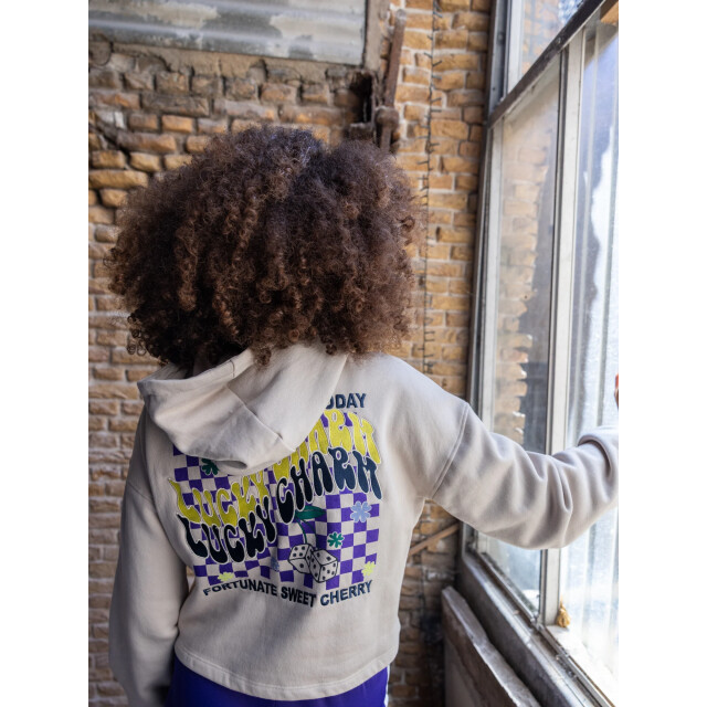 Looxs Revolution Hoody dust back print voor meisjes in de kleur 2531-5303-041 large