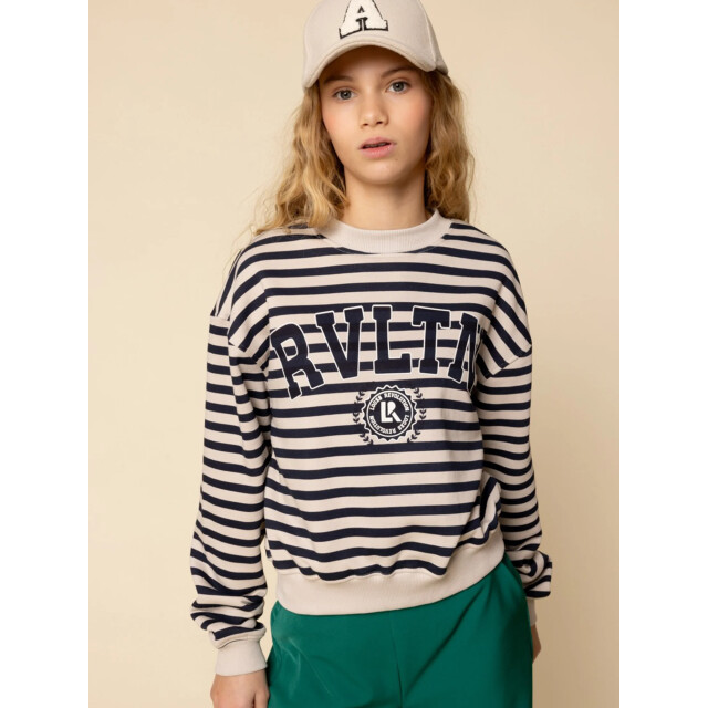 Looxs Revolution Sweater marine streep voor meisjes in de kleur 2531-5315-158 large