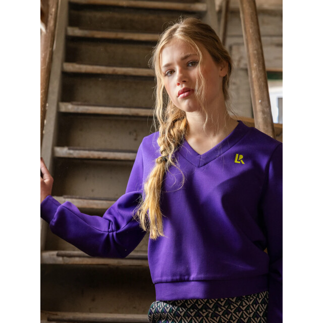 Looxs Revolution Sweater v-hals scuba voor meisjes in de kleur 2531-5301-183 large