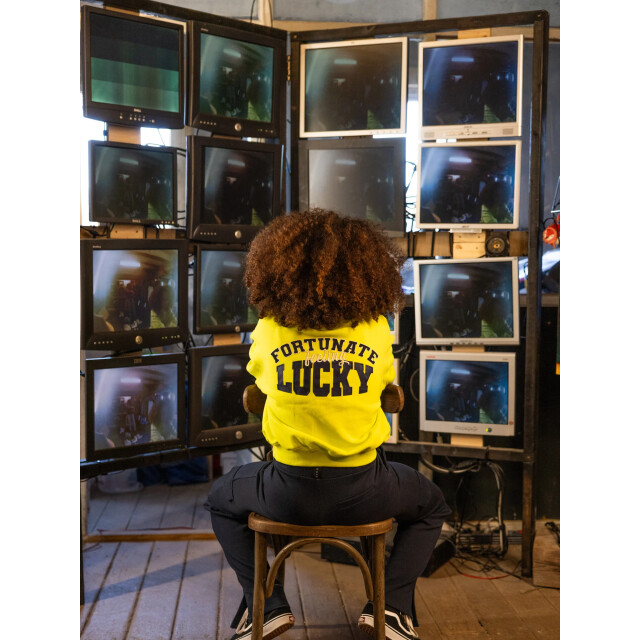 Looxs Revolution Sweater lime voor meisjes in de kleur 2531-5307-299 large