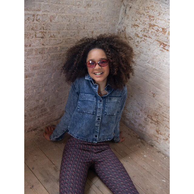 Looxs Revolution Denim lyocell blouse voor meisjes in de kleur 2531-5145-165 large