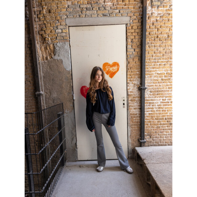 Looxs Revolution Navy lace top voor meisjes in de kleur 2531-5130-189 large