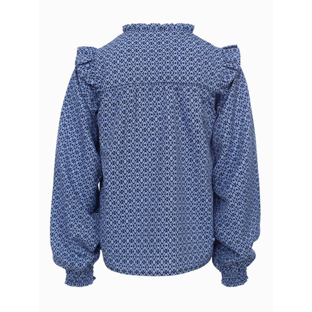 Looxs Revolution Blouse print blue voor meisjes in de kleur 2531-5121-881 large