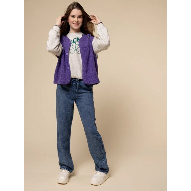 Looxs Revolution Gilet violet teddy voor meisjes in de kleur 2531-5024-183 large