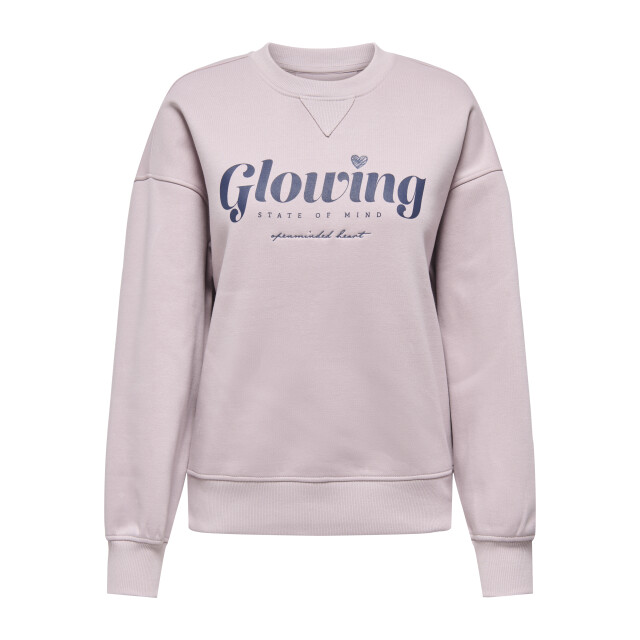 Only onlsofia l/s word o-neck swt 15329876 burnished c 06721.740.0011 large