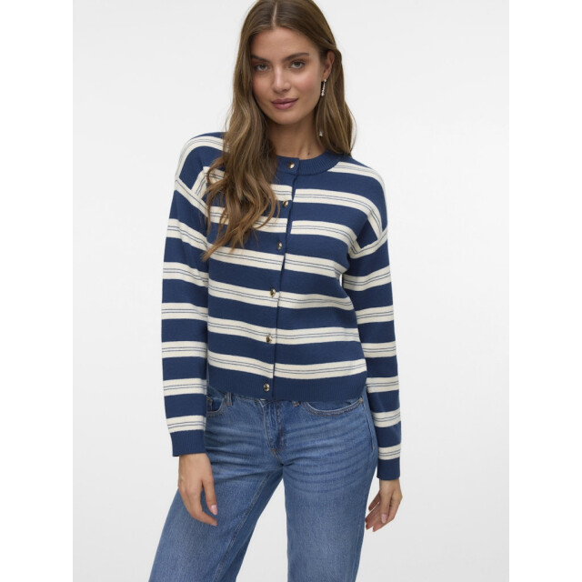 Vero Moda Vmgold stripe ls o-neck cardigan dessin 4249.39.0007 large