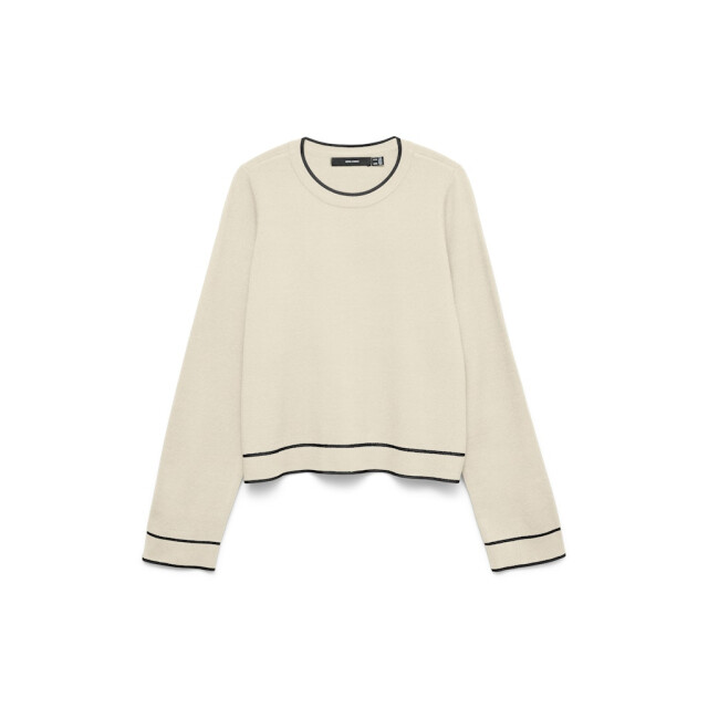 Vero Moda Vmgold ls o-neck double contrast pull ecru 4219.03.0054 large