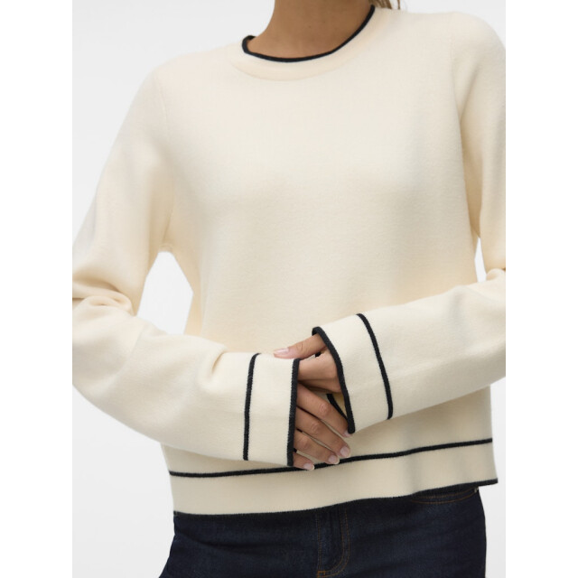 Vero Moda Vmgold ls o-neck double contrast pull ecru 4219.03.0054 large