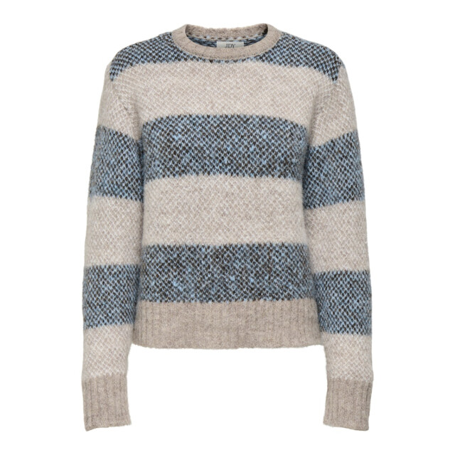 Jacqueline de Yong Jdyzoey life ls o-neck jacq pull knt zand dessin 4219.06.0040 large