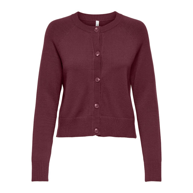 Only Onlkatia ls short cardigan cc knt bordeaux 4249.47.0032 large