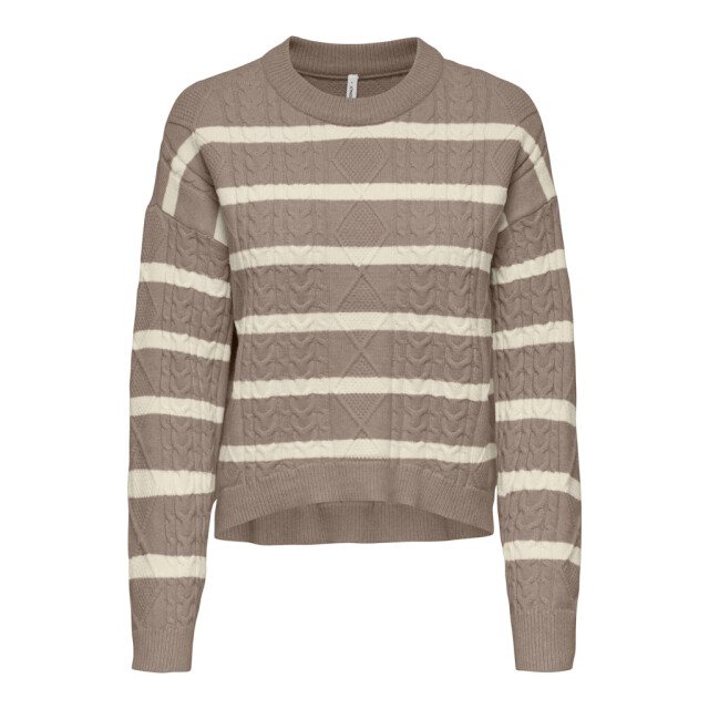 Only Onlkatia ls cable o-neck pullover cc knt dessin 4219.79.0043 large